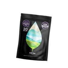 PiPi Tea Organic Oolong Tea Bags - Whole Leaf, 20 Bags (4g Each) - Cortisol &Ca1