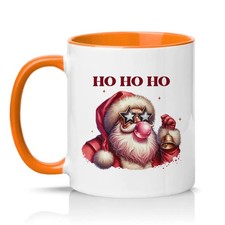Ho Ho Ho Unisex 11 Unzen Keramiktasse Cool Santa Retro Weihnachtsgeschenk