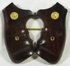 New, wood grips for Colt Detective D Frame, Short Square Butt