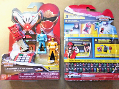 Power Rangers Super Megaforce NINJA STORM Rangers 2014 KEY PACK of 3 NO MORPHER