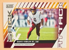 2025 Score Football Dante Fowler Jr Sack Attack #14 Washington Commanders