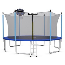 Topbuy 14FT Trampoline Combo Bounce Jump Safety Enclosure Net