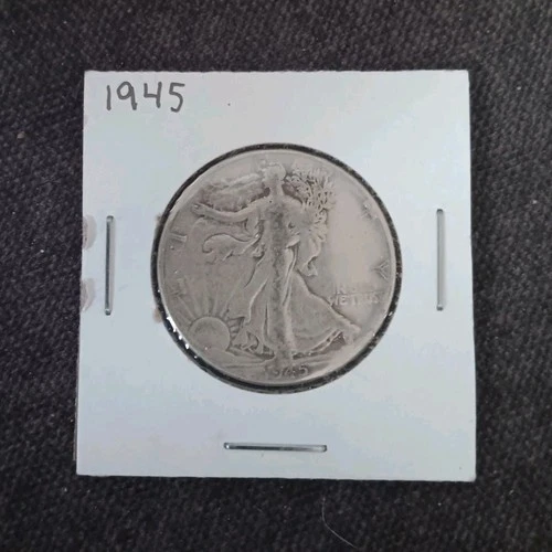1945 Liberty Walking Half Dollar Silver 50C Circulated Business Strike