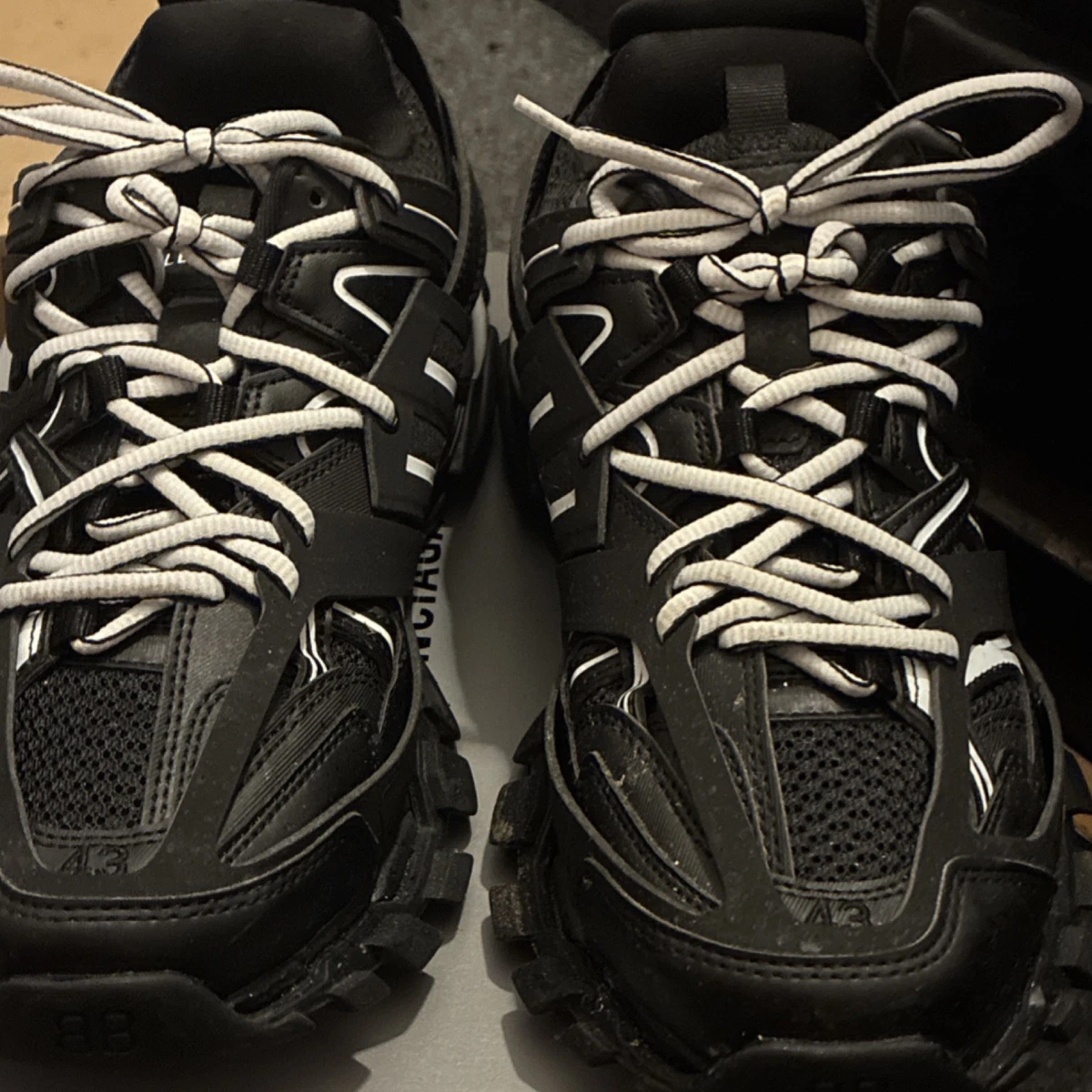 Balenciaga Track Sneaker Black White for sale | eBay