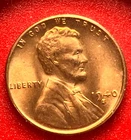 1940-S Lincoln Wheat Cent Penny GEM RED BU From an Original Bank Roll
