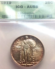 1919 STANDING LIBERTY QUARTER OUTSTANDING