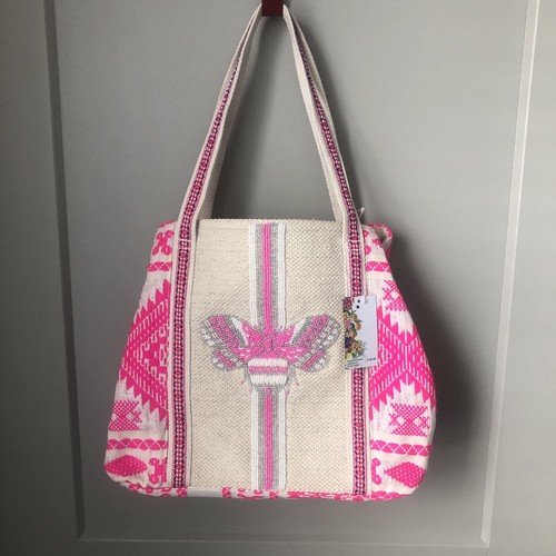 Express Edit Beaded Embroidered Tote Bag