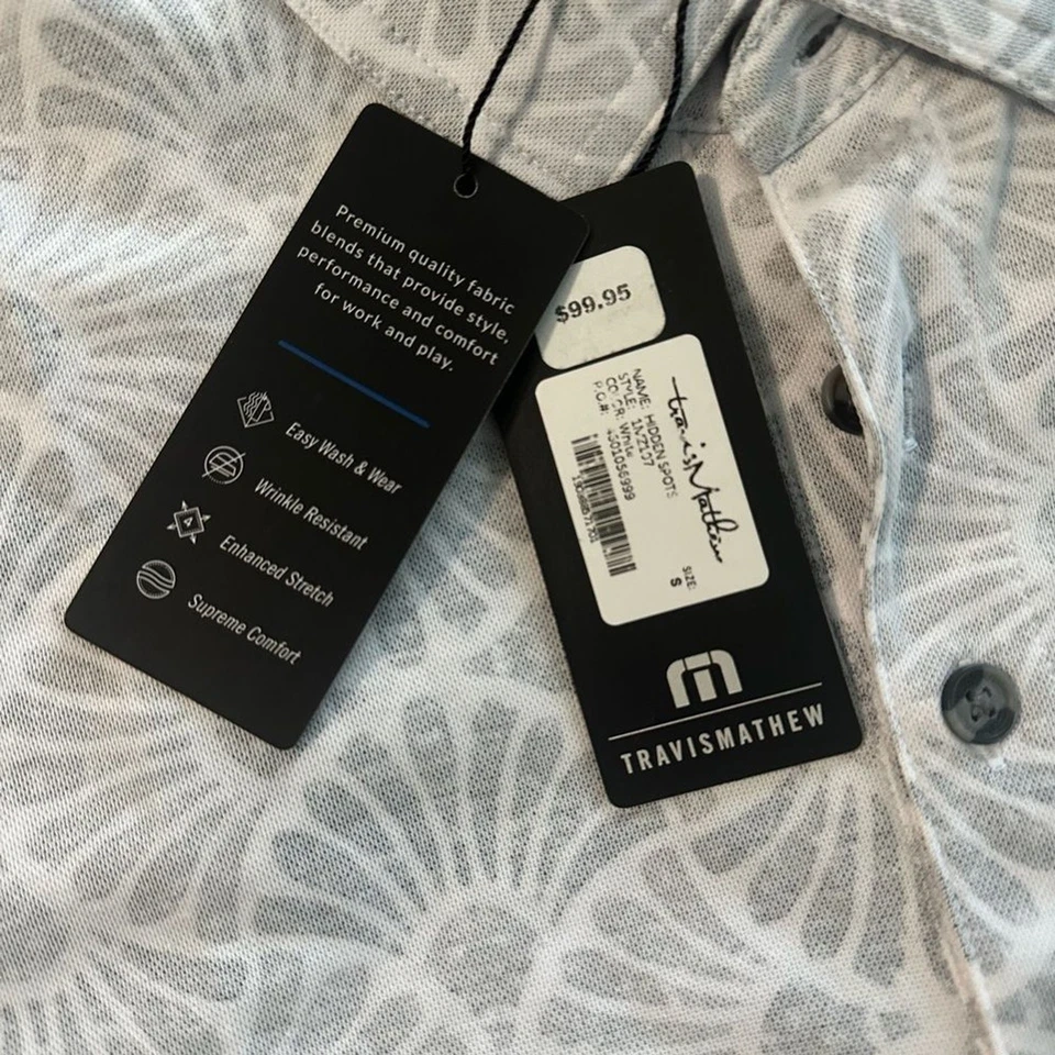 Polo de golf Travis Mathew para hombre puntos ocultos nuevo con etiquetas - talla pequeña Foto 3 de 4