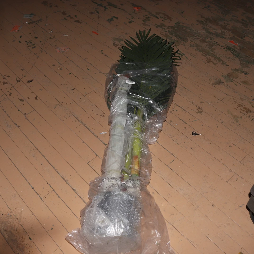 Palmera artificial caña dorada casi natural en verde/negro 72" T2019 Foto 4 de 4