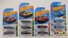Hot Wheels Bugatti Lot of 10 - 2016 Chiron, '94 EB110 SS, Bolide
