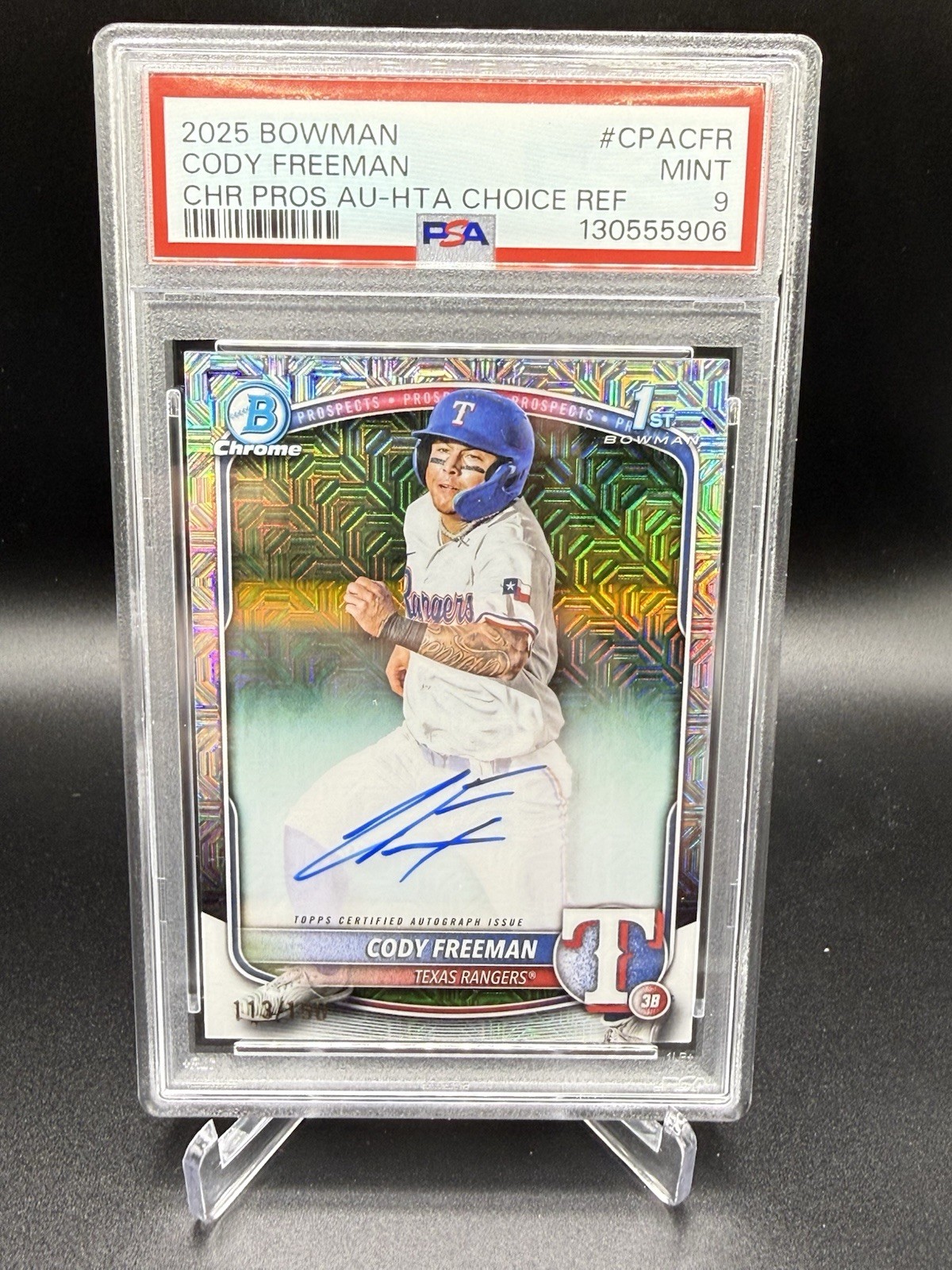2025 Bowman - Chrome Prospect Auto Cody Freeman #CPA-CFR HTA Choice 113/150
