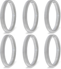 6 Pieces Shirt Sleeve Holders Stretchy Metal Armbands Anti-Slip Sleeve Garter...
