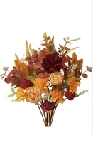 10PCS  Artificial Flowers Bouquets, Home Table Wedding Centerpieces  Decorations