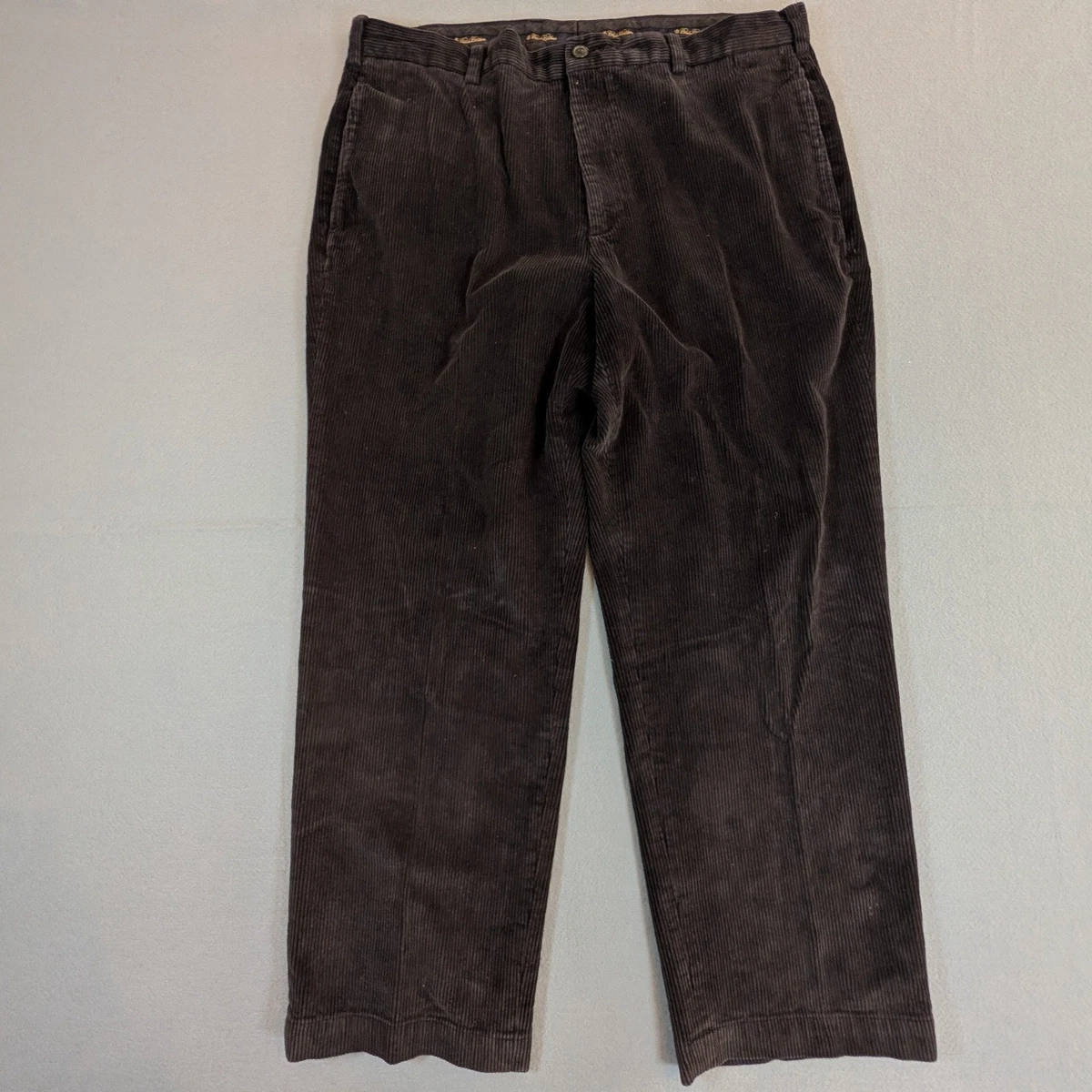 Pantalon vintage Brooks Brothers homme 36x29 marron laine