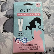 Fearless Body and Clothing Tape Double-Sided Tape for Fashion 50 Strips 