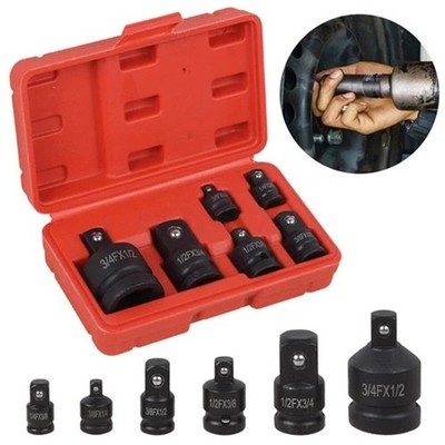 Stecknuss Adapter Satz Schlagschrauber Nuss Set 1/4 3/8 1/2 auf 3/4 Zoll Neu