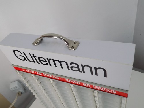 Gutermann Sewing Spool Thread Case 100 Slots Freestanding Handle 23.75" x 15"x3" - Picture 2 of 9