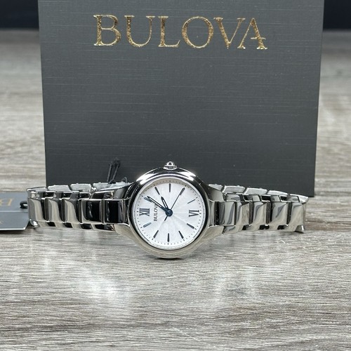 NEW✅ Bulova Classic Silver Stainless Steel White Dial Women's Watch 96L215 - Picture 14 of 18
