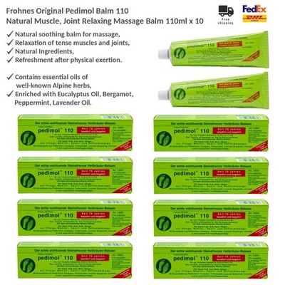 Frohnes Original Pedimol 110 Balsam  Massagegel für Muskeln & Gelenke 10x100ml