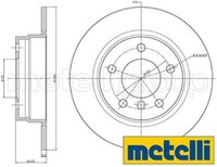2X Bremsscheibe Metelli 23-0229C 2 Bremsscheiben Hinterachse Hinten FüR Bmw
