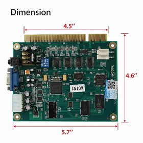 2-10Pcs 60 In1 Multicade PCB Board CGA/VGA Output For Classic Arcade JAMMA Game