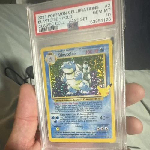 PSA 10 Blastoise #2 2021 Pokemon Celebrations Classic Collection Holo GEM MINT