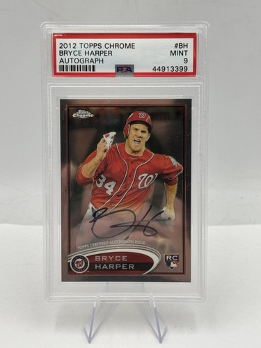 2012 TOPPS CHROME BRYCE HARPER AUTOGRAPH CARD PSA 9 (CP2024443)