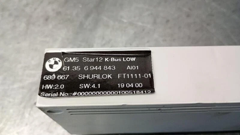 61356944843 modulo elettronico per BMW 3 COMPACT (E46) 316 TI 2001 5584861 - Immagine 3 di 4