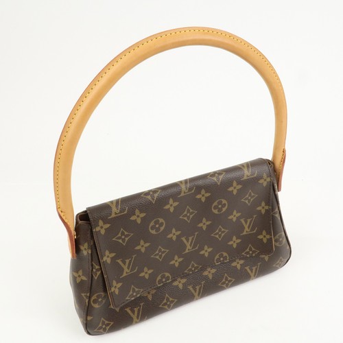 Louis Vuitton Monogram Mini Looping Shoulder Bag Brown M51147 Authentic Used F/S - Picture 4 of 24
