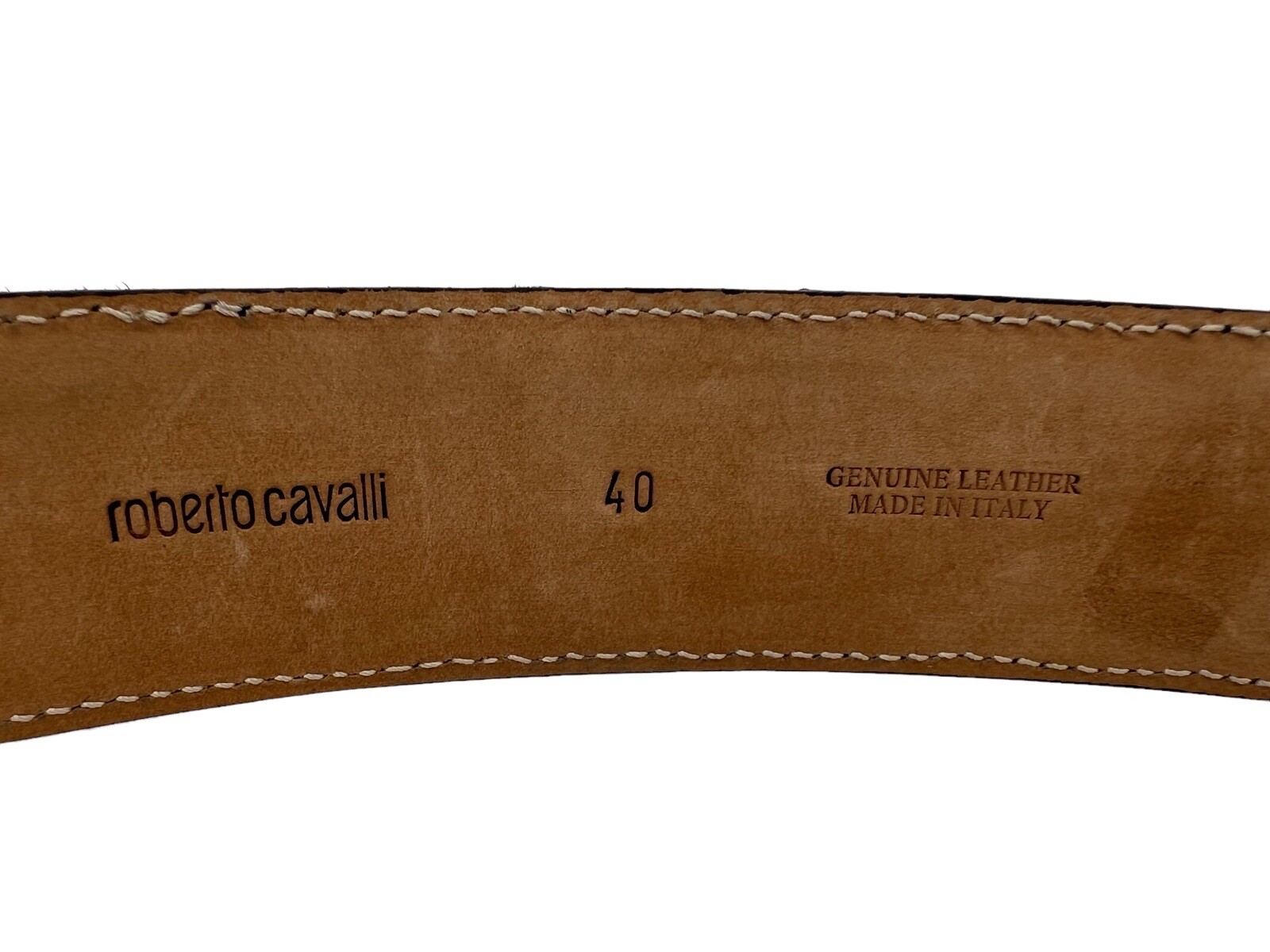 Roberto Cavalli Leather Belt Gray Python Abstract… - image 14