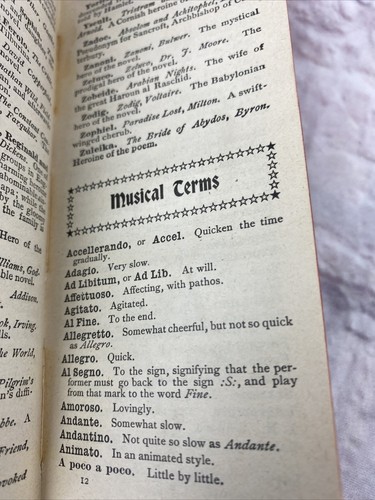 1899 Werner’s Dictionary Synonyms Antonyms Mythology Familiar Phrases Antique - Imagen 10 de 13