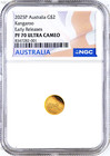 2025 Australia Mini Roo Kangaroo Proof 9999 Gold 0.5g $2 Ngc Pf70 Coin Er FlagLb