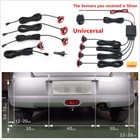 Car Parking Sensors 4 Hidden Sensors Reverse Backup Radar Sound Buzzer Alarm