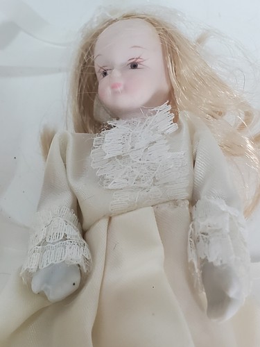 Vintage Biskuitporzellan Drahtgelenke "Made in Japan" 3 Puppen - Bild 8 von 13