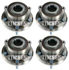 Front & Rear Wheel Bearing & Hub Assembly Kit Timken For Cadillac ATS AWD 13-16