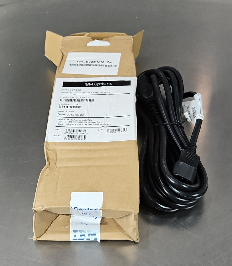 IBM 39Y7932 - IBM Power Cable - 12 ft Loc 5E-12 | eBay