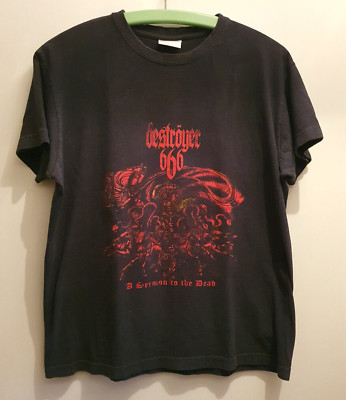 DESTRÖYER 666 Sermon to the Dead   Orig. Tour T-Shirt S, 2009 Oberhausen Helvete