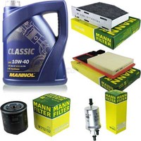 Mann Inspektionspaket 5L Mannol Classic 10W-40 FüR Vw Golf V 1.4 16V Seat Leon