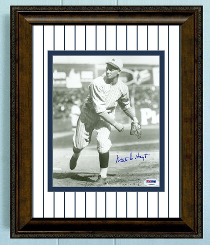 Waite Hoyt signed PSA/DNA COA handsigniert 8x10 Foto gerahmt & mattiert Auto - Bild 1 von 4