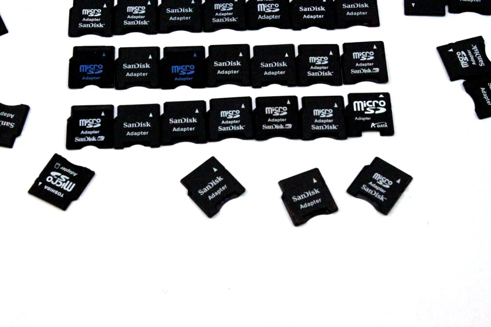 Lote de 68 Várias Marcas Micro SD para Mini SD Adaptadores SanDisk Kingston & Mais - Imagem 2 de 4
