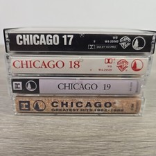  4 Chicago 17, 18, 19 Greatest Hits 1982-1989 Cassette Tape Lot