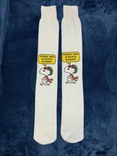 Original Vintage 1958 United Feature Syndicate Snoopy Knee Socks- Flying Ace