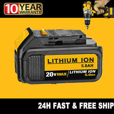 For DeWalt DCB200 20V 20 Volt Max XR 5.0AH Lithium Ion Battery DCB206-2 DCB205-2