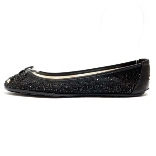 Auth JIMMY CHOO - Black Leather Women's Shoes - 第 1/8 張圖片