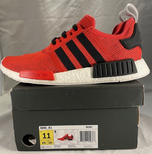 Adidas NMD R1 Core Red Sneakers Size 11 