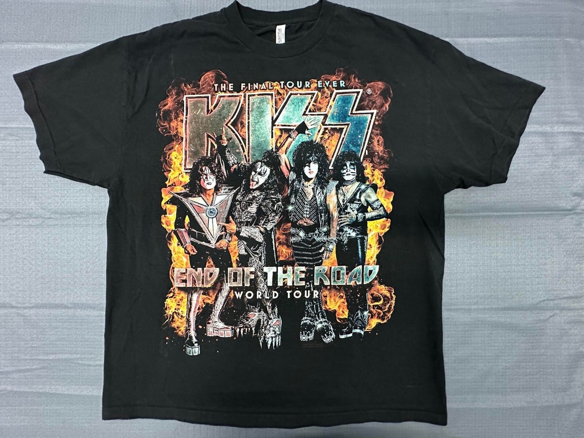 KISS MONSTER TOUR 2013 Tシャツ L Vintage Kiss Monster Tour 2013 Band Rock Men's Tee Shirt