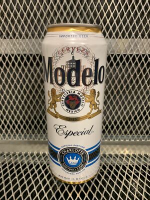 MODELO ESPECIAL  2022 CHARLOTTE  FOOTBALL CLUB INAUGURAL 24OZ BEER CAN EMPTY