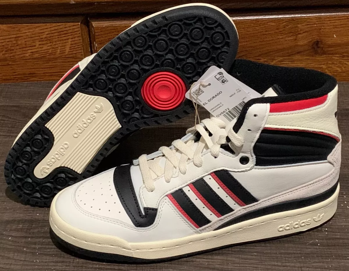adidas Originals EL DORADO Men s Sneakers Shoes Off White Black Red sz 9 Run DMC