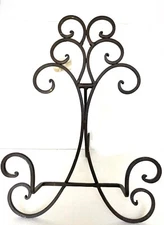 Metal folding Plate Holder Stand Tripod Book Art Display Easel 13.5” T X 9” W