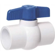 Homewerks Worldwide VBVP40E5B 1 in. PVC Sch. 40 Slip x Slip Ball Valve